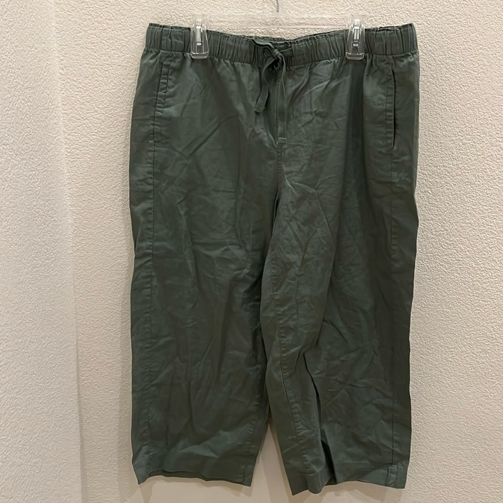 EDDIE BAUER ADJUSTABLE DRAWSTRING CAPRIS XL